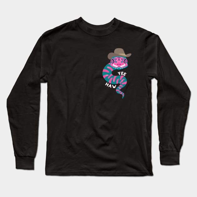 Yee Haw Serpent Long Sleeve T-Shirt by Smoking Toad 